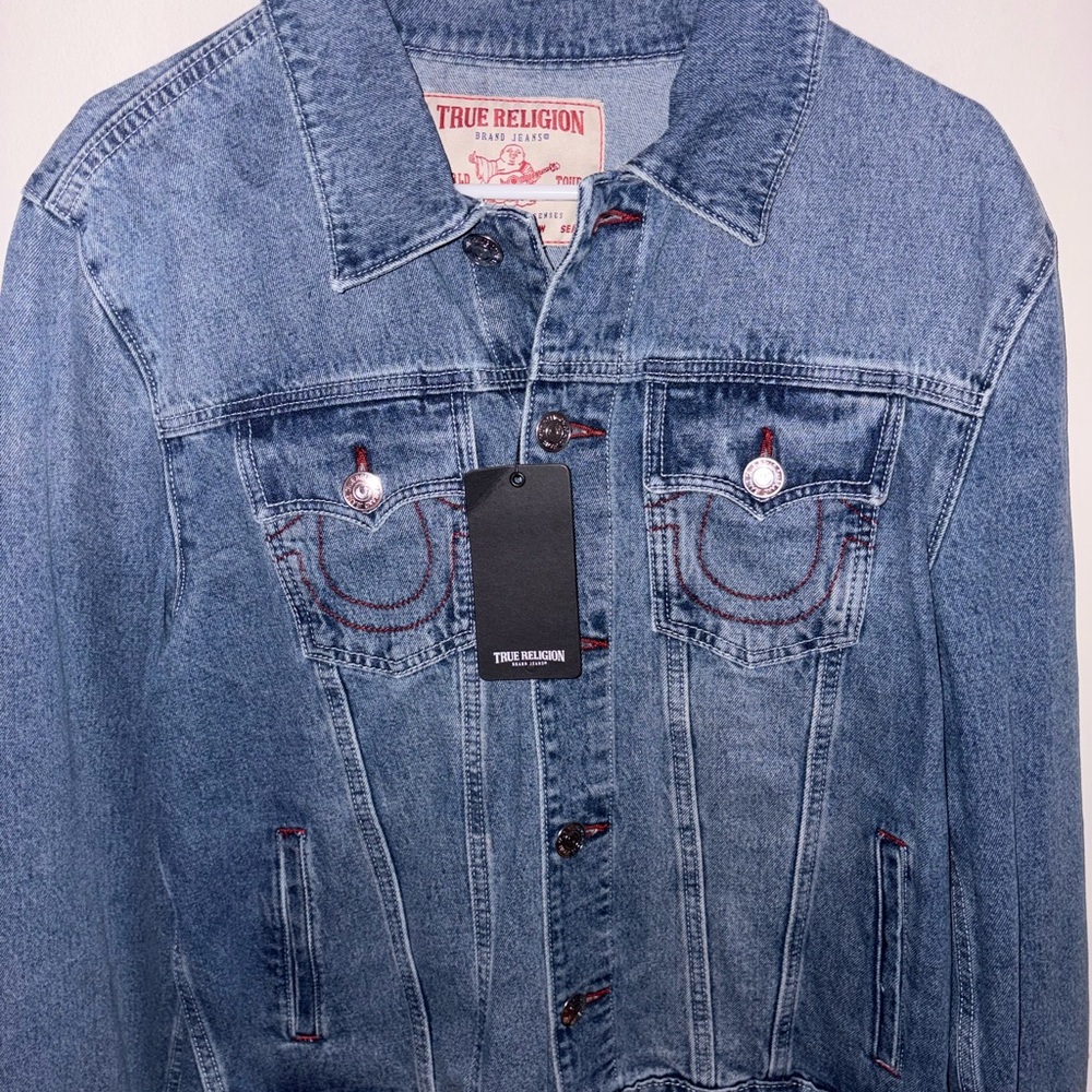 True Religion Blue Denim Jacket NWT